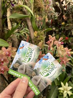 pass annuel ticket cadeau boutique tropical parc